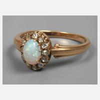 Damenring mit Edelopal und Diamanten111