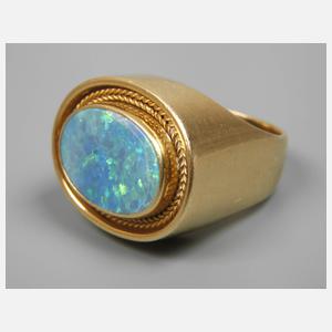 Herrenring mit Edelopal