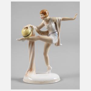 Karl Ens Volkstedt Turnerin mit Ball