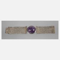 Breites Armband mit Amethyst111