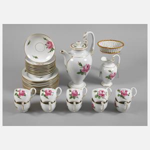 Meissen Kaffeeservice "Rote Rose"