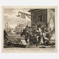 William Hogarth, "France Plate I – Die Invasion"111