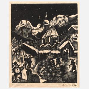 Fritz Richter, "Winter" in Ramsau