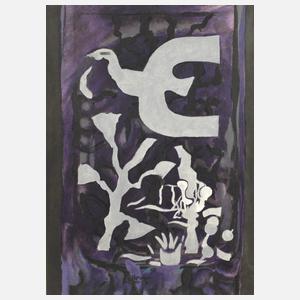 Georges Braque, Vogel in nächtlicher Landschaft