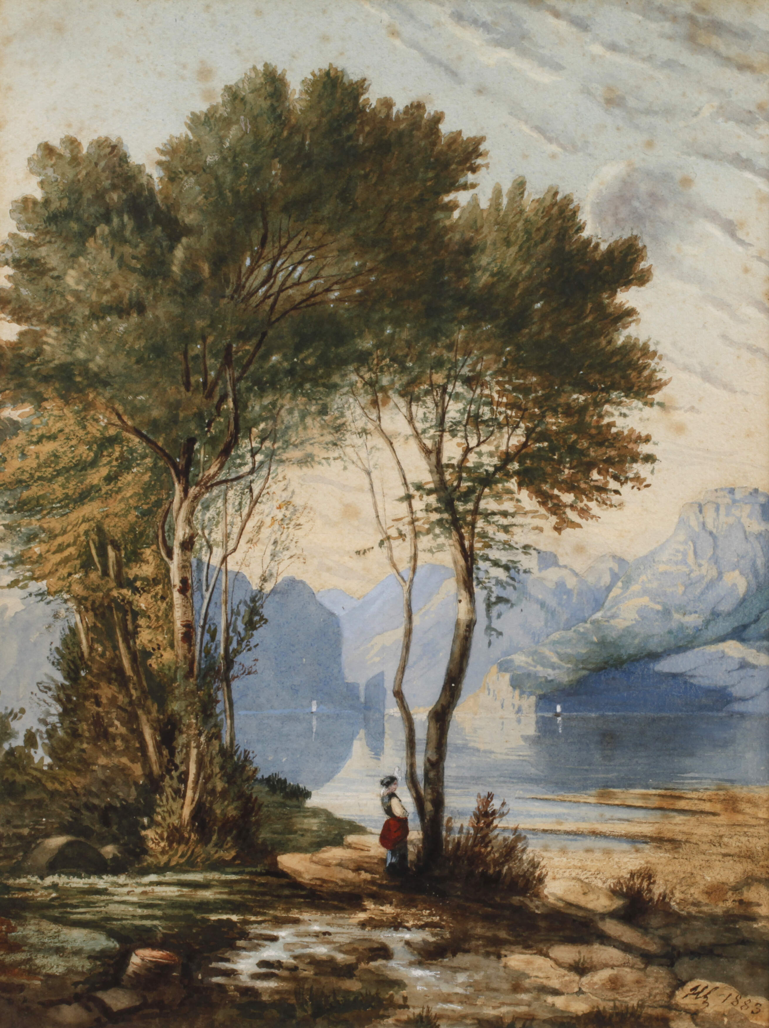 Karl Hetz, attr., Am Alpensee