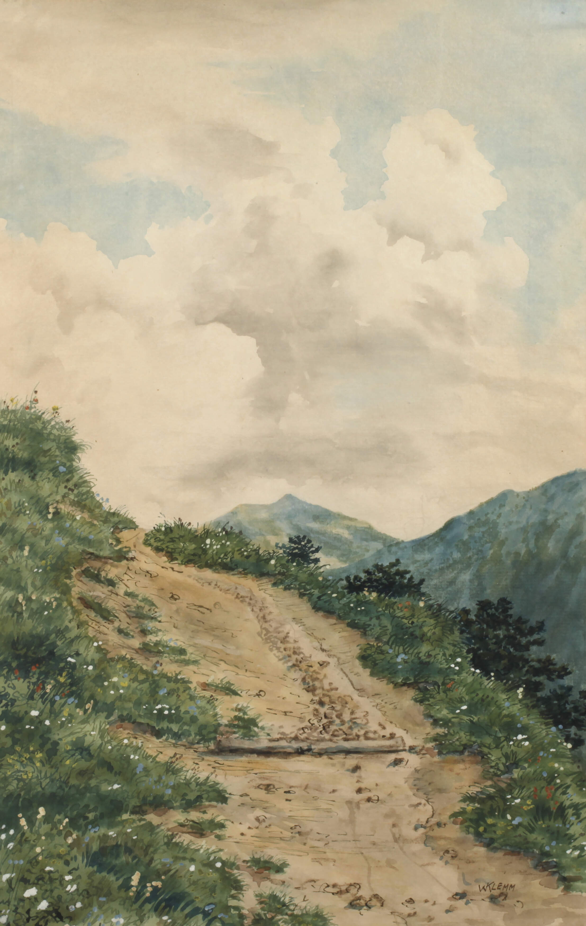 Walter Klemm, "Bergpfad"