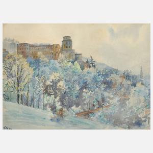 Fritz Neuenhahn, Heidelberger Schloss im Frühling