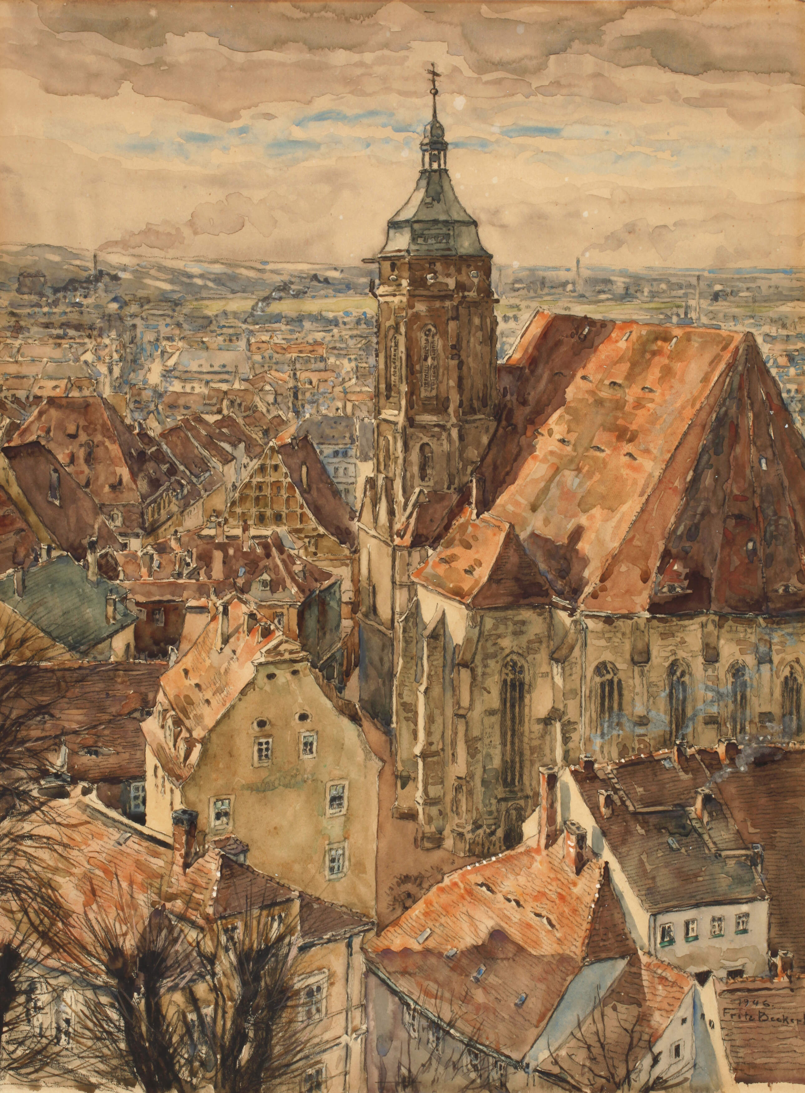 Fritz Beckert, Ansicht Pirna