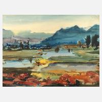 Gerhard Stengel, Bergige Landschaft mit Seen111