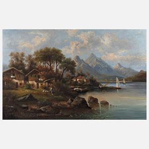 Julius Zopf, Bauernhäuser am See