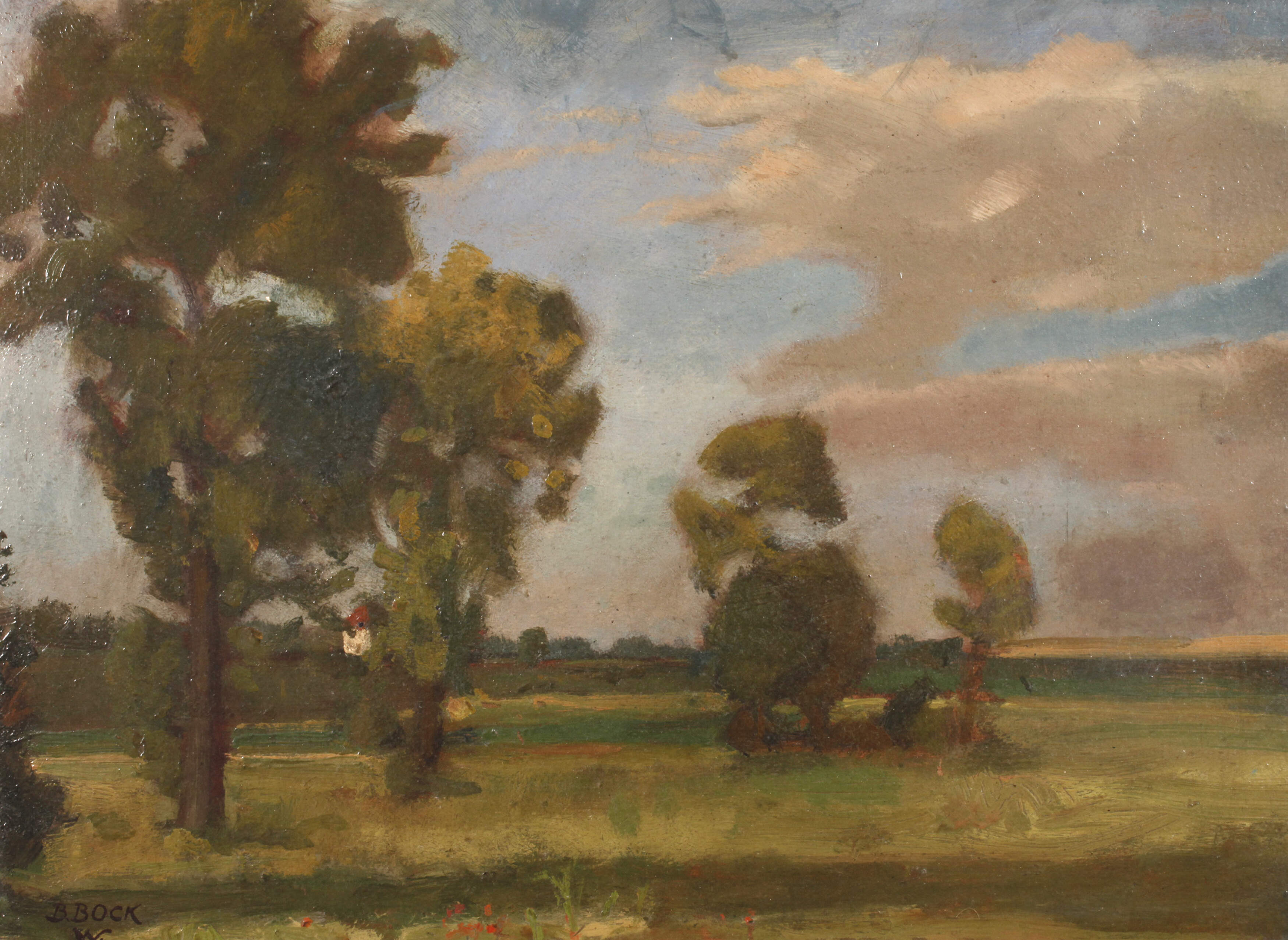 Bernhard Bock, Landschaft bei Weimar