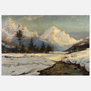 Max Brüning, "Winter im Stubaital"