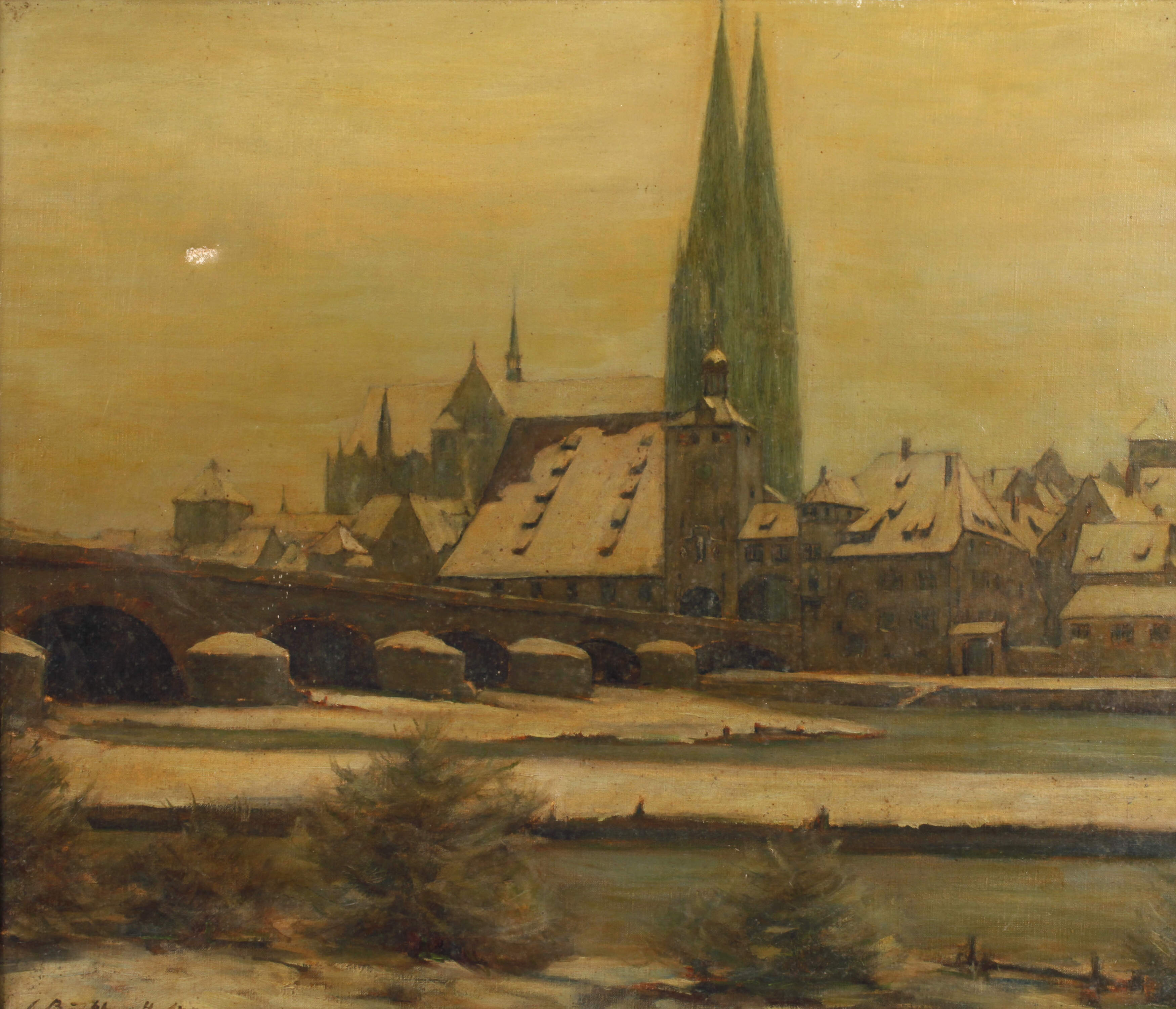 Burkhardt, Der winterliche Dom zu Regensburg