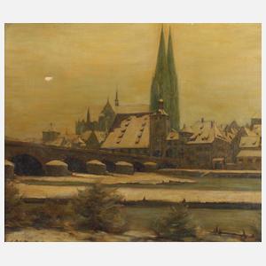 Burkhardt, Der winterliche Dom zu Regensburg