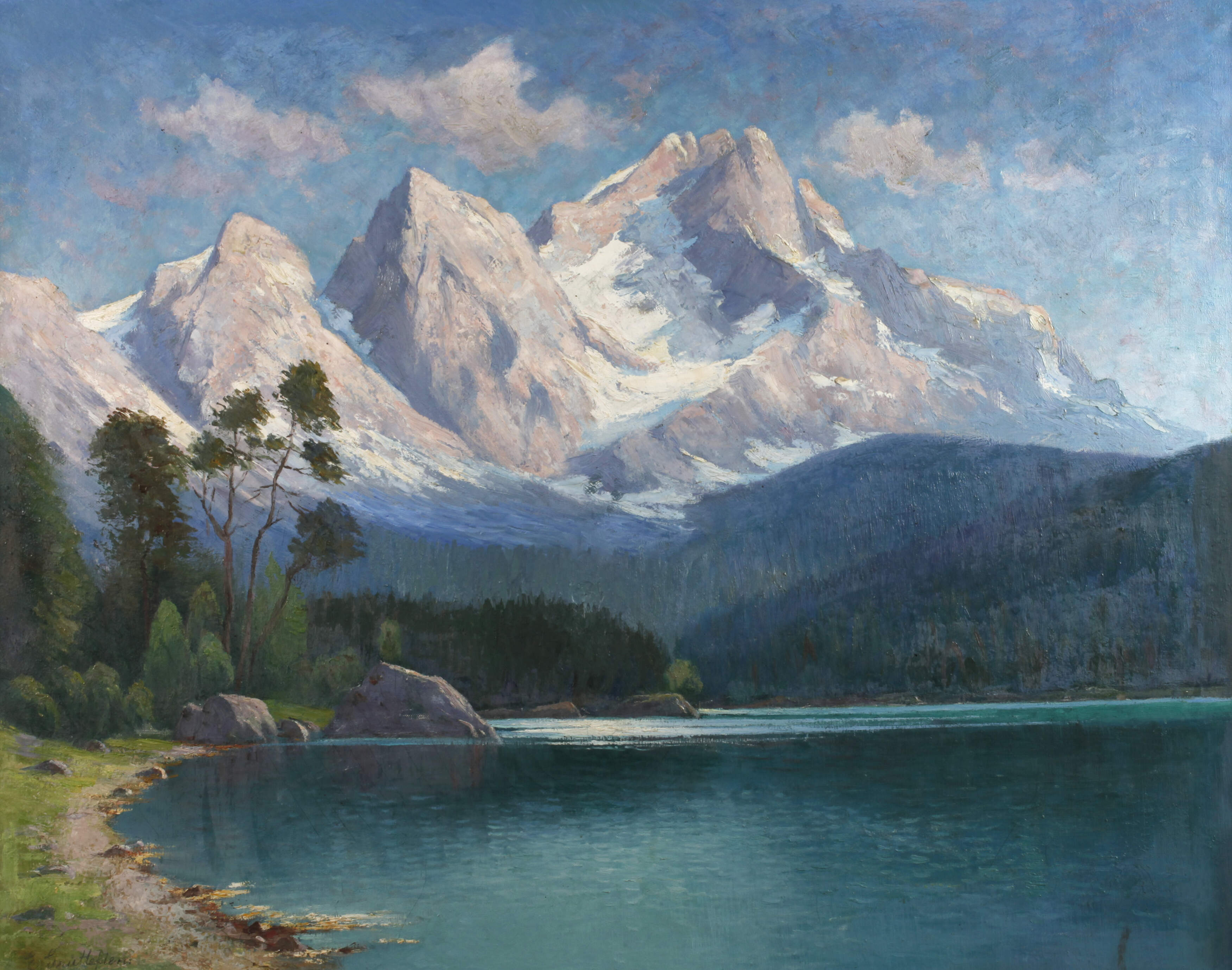 Elisabeth Grüttefien-Kiekebusch, Eibsee mit Zugspitze