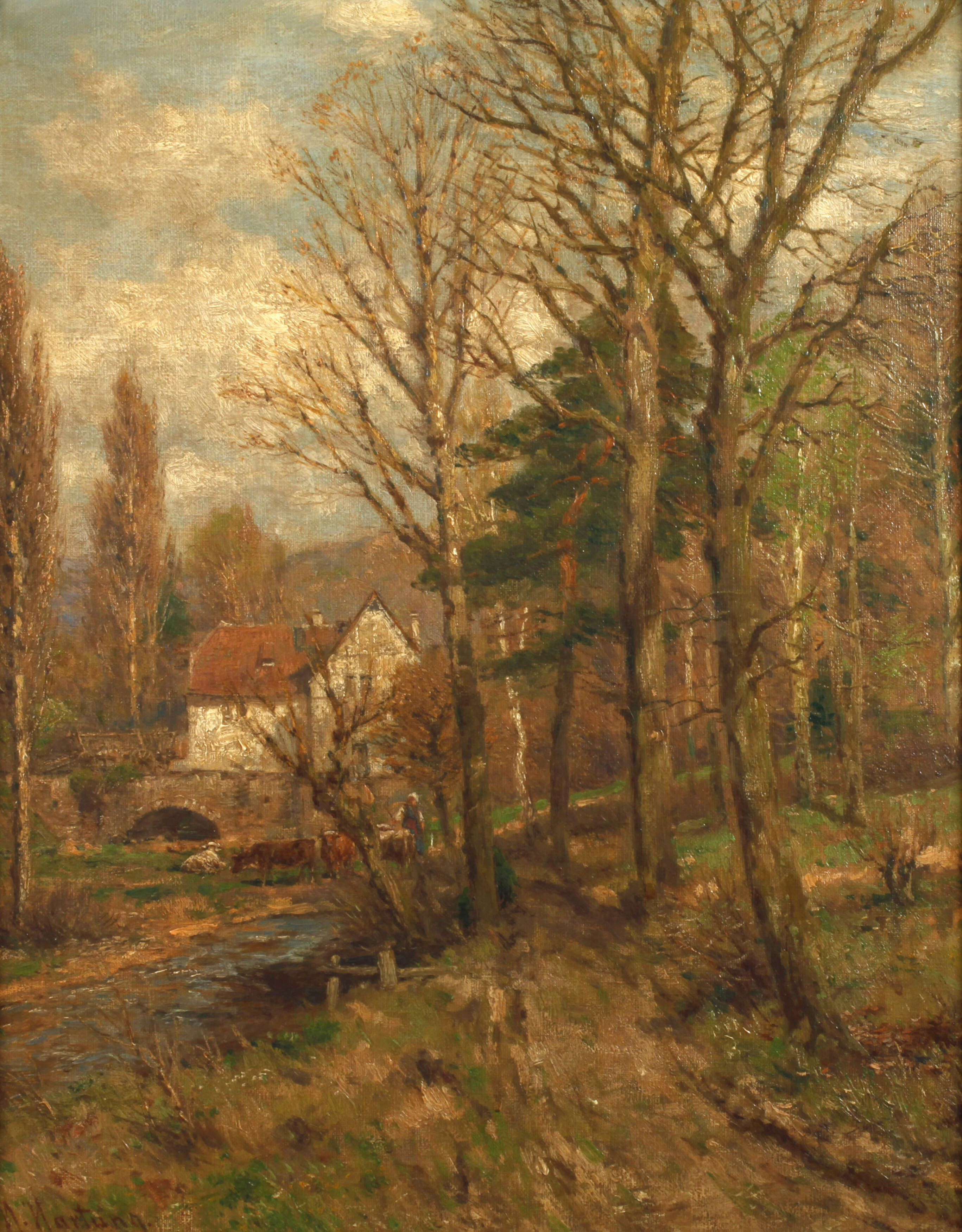 Heinrich Hartung, Frühling am Bach