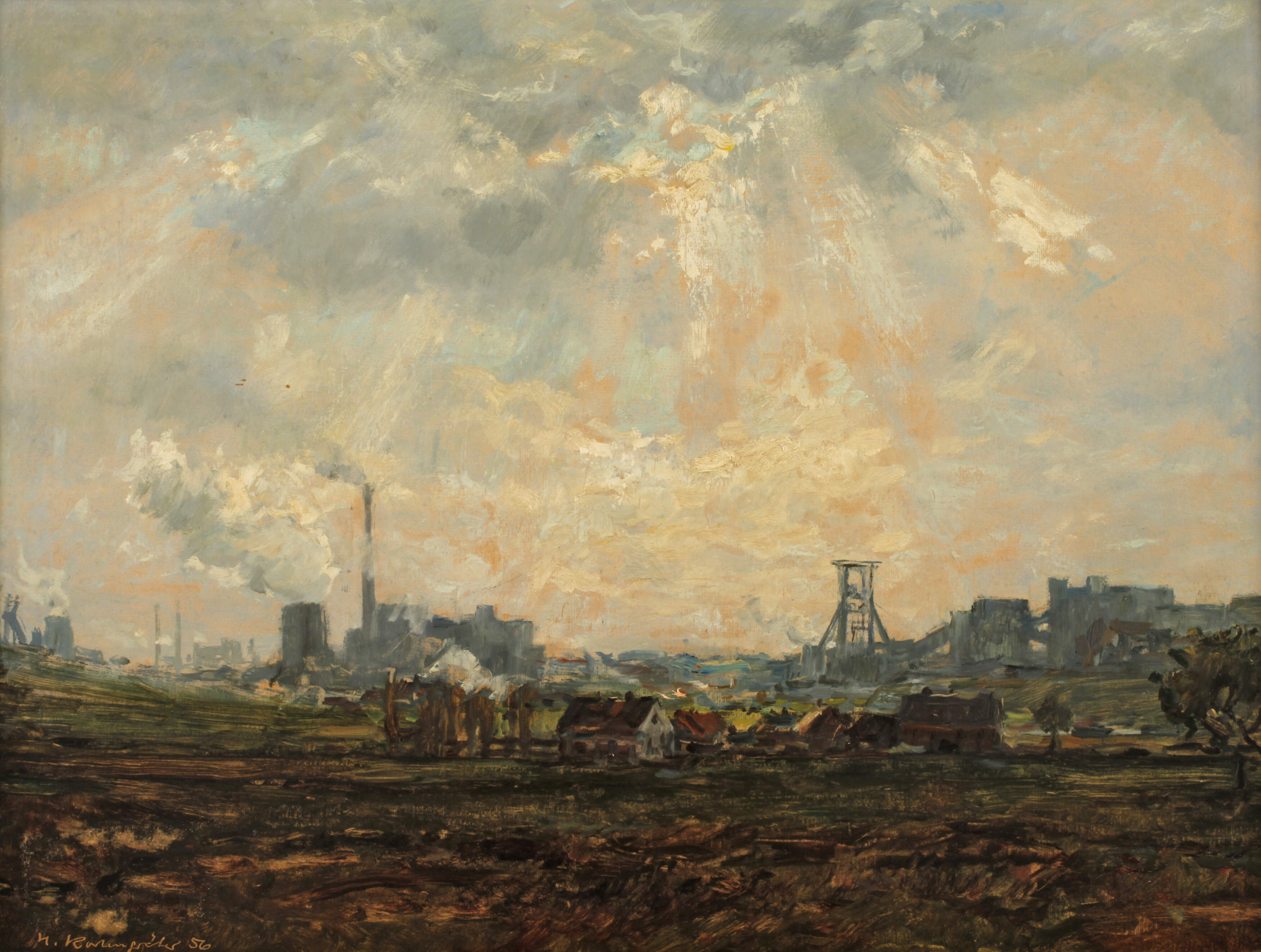 Hans Kortengräber, "Industrielandschaft am Ruhrgebiet"