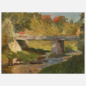 Louis Lejeune, Brücke am Bach