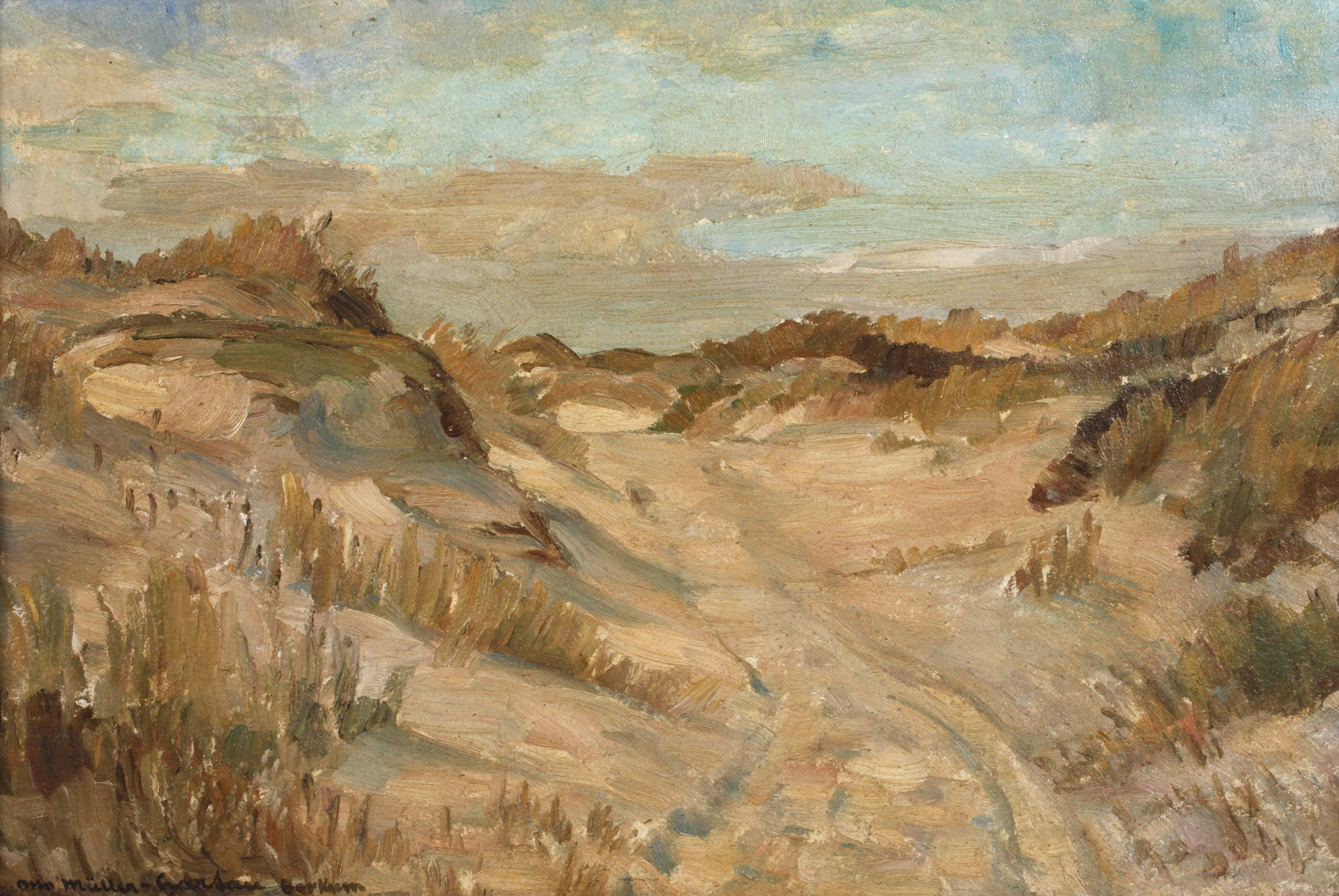 Otto Müller-Hartau, »Dünenweg auf Borkum/Nordsee«