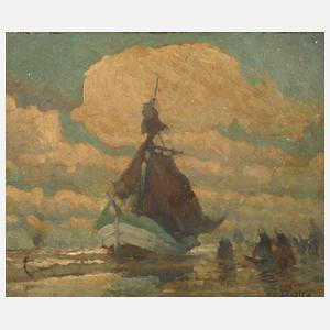 Rudolf Otto, Fischerboot im Watt