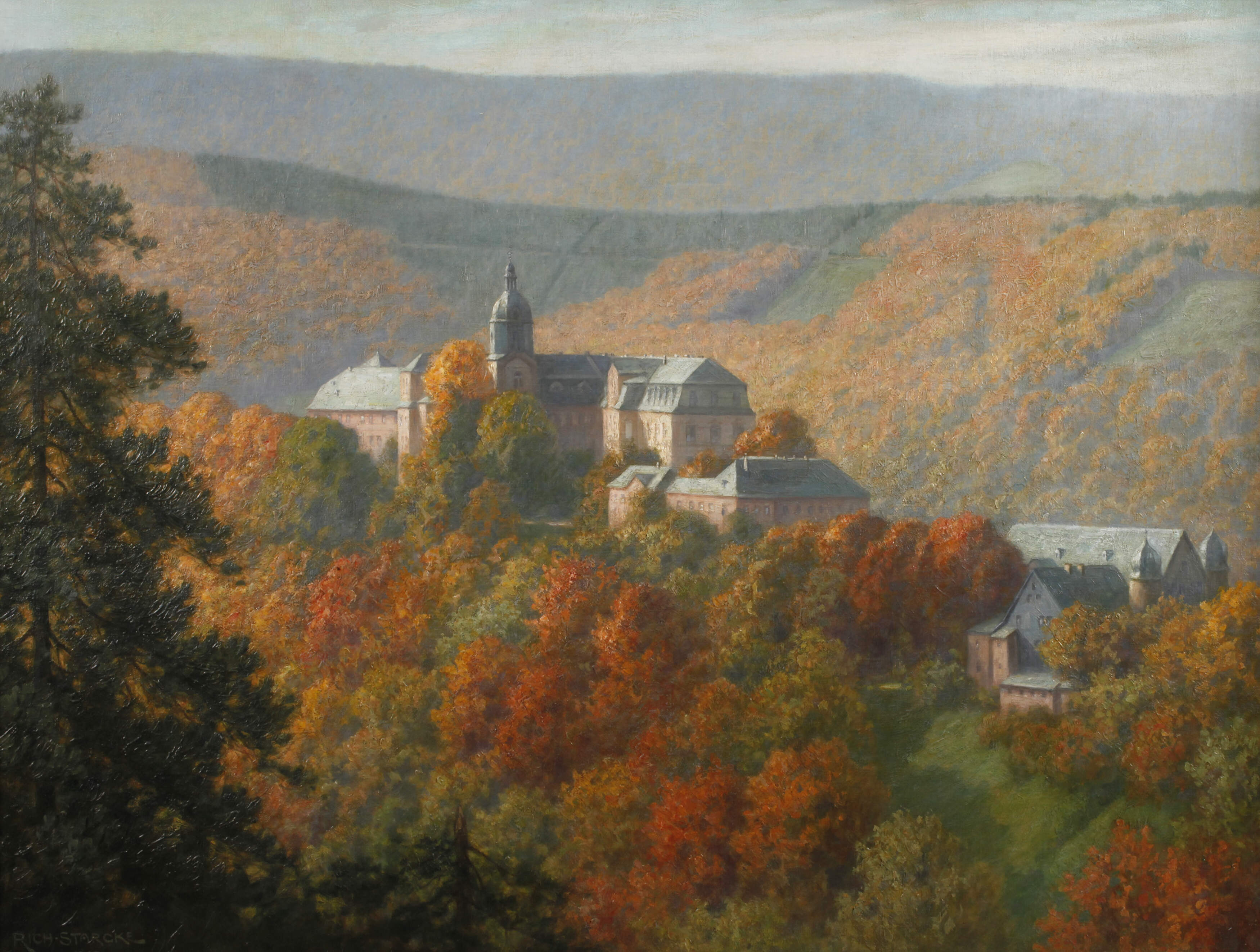 Richard Starcke, »Herbstmorgen« an der Schwarzburg