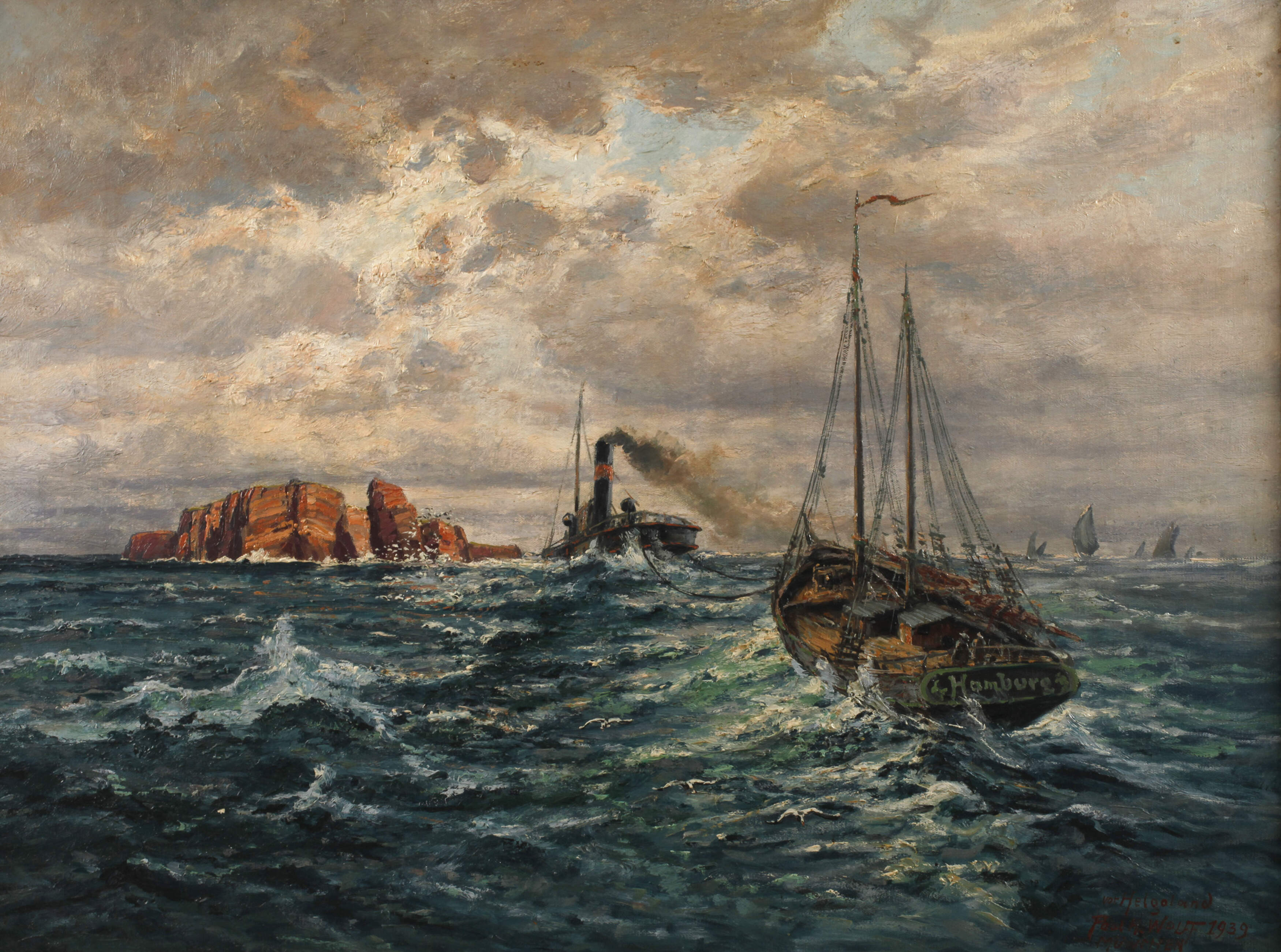 Paul Hermann Wolff, Kutter vor Helgoland