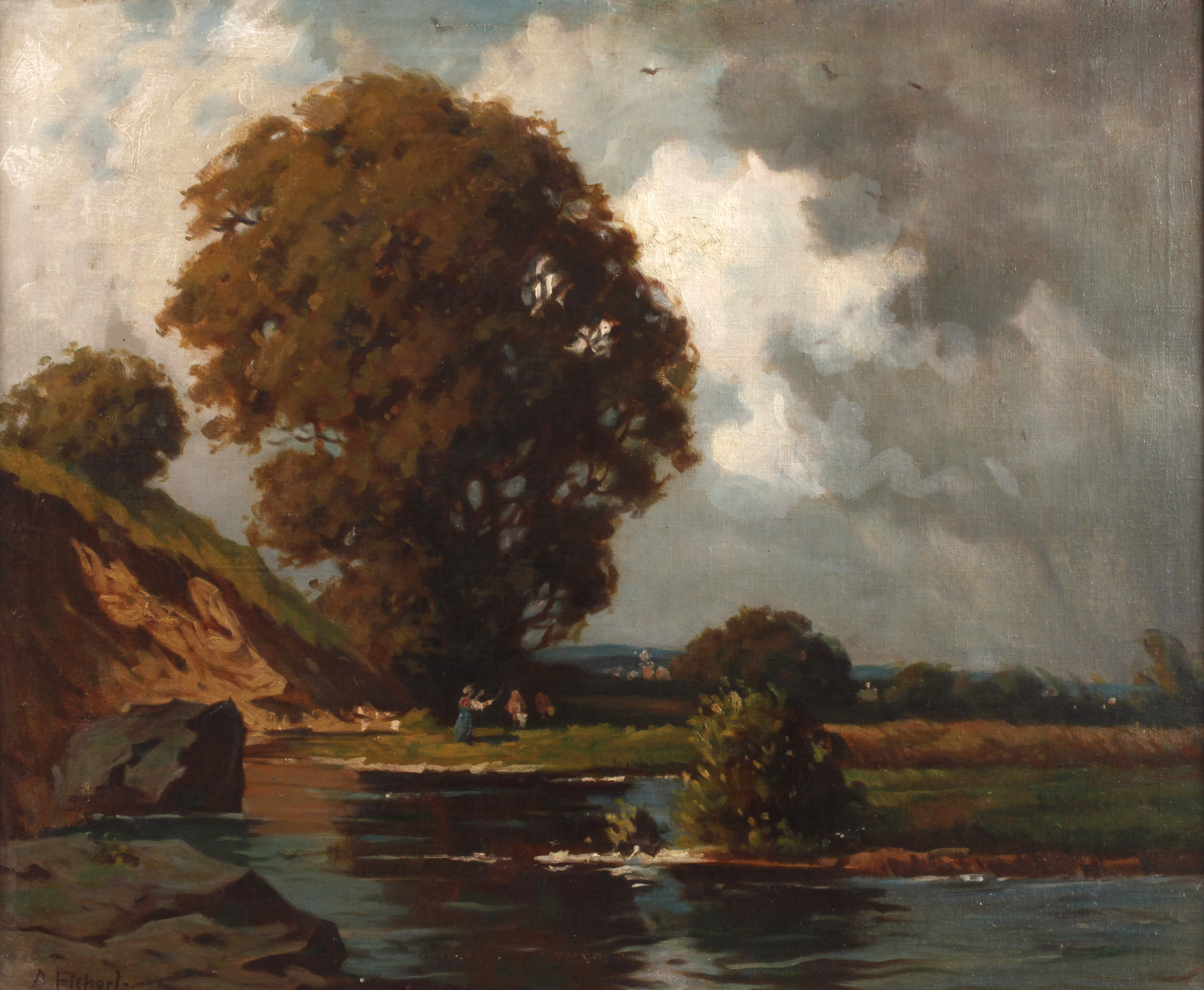 Albert Fickert, Landschaft in Niederbayern