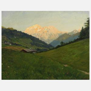 Emil Rau, Sommerabend auf der Alm