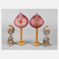 Zwei Paar Vasen Murano111