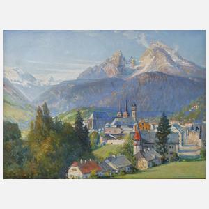 Theodor Urtnowski, Berchtesgaden mit Watzmann