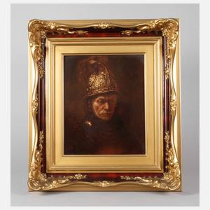 Rosenthal Bildplatte "Der Mann mit dem Goldhelm"